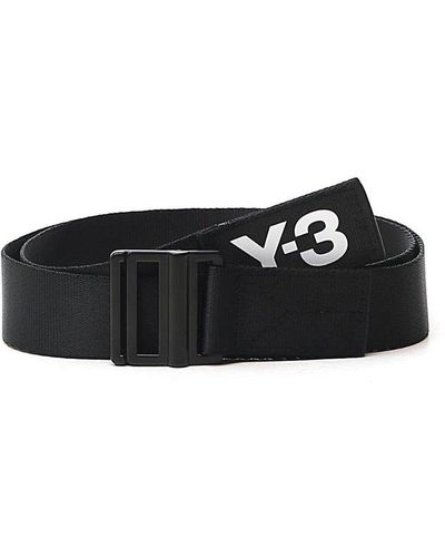 Y-3 Logo Printed Belt - Black