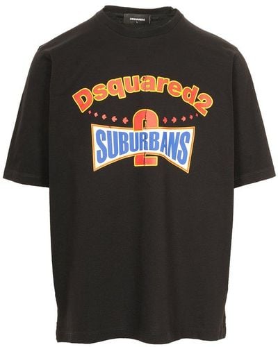 DSquared² Suburbans Skater T-shirt - Black