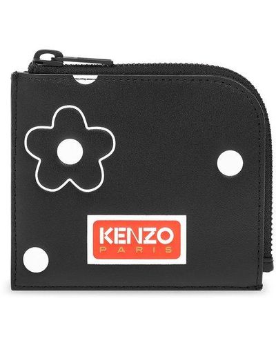 KENZO Leather Wallet - Black