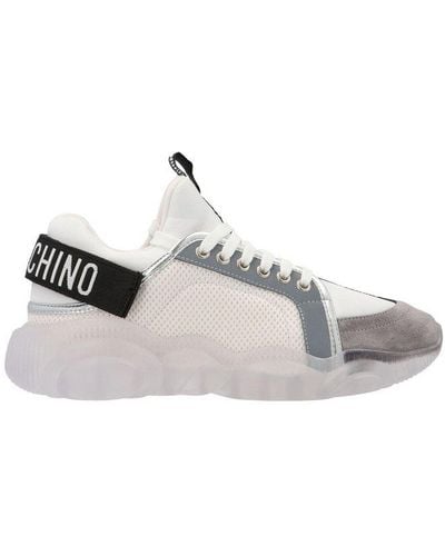 Moschino Logo Tape Low-top Trainers - White