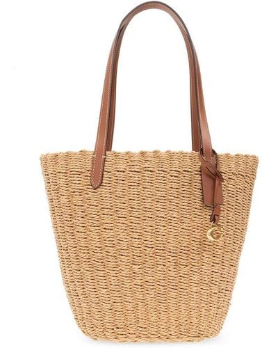 COACH Shopper Bag, - Brown