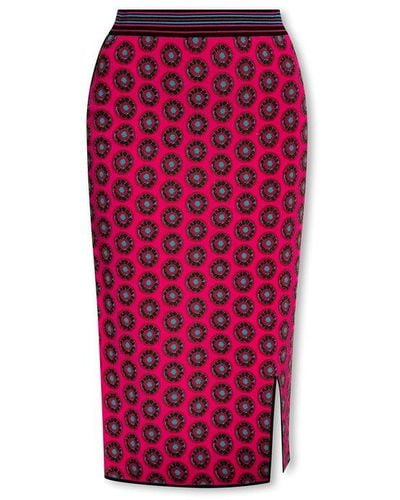 Diane von Furstenberg ‘Gusta’ Patterned Skirt, ' - Red