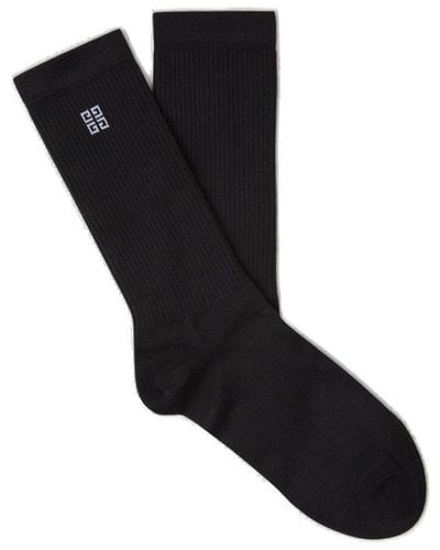 Givenchy 4g Motif Knit Socks - Black