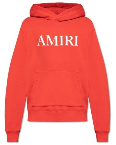 Amiri Logo Printed Hoodie - Red