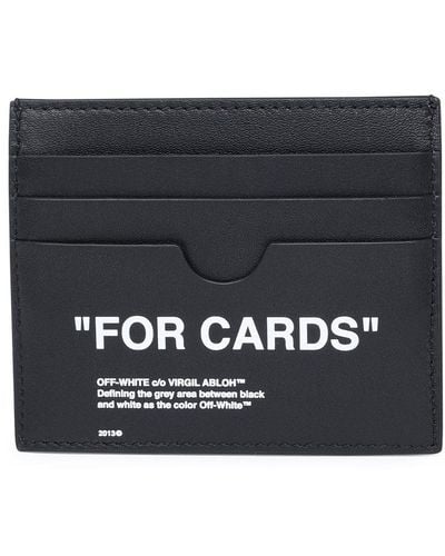 Off-White c/o Virgil Abloh Leather Card Holder - Black