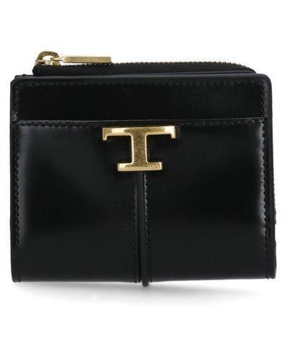 Tod's Leather Timeless Wallet - Black