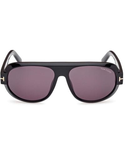 Tom Ford Pilot Frame Sunglasses - Black