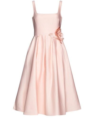 Marchesa Sleeveless A-line Midi Dress - Pink