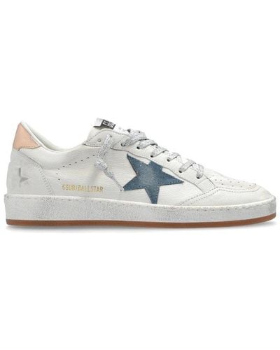 Golden Goose Ball Star Lace-up Trainers - White