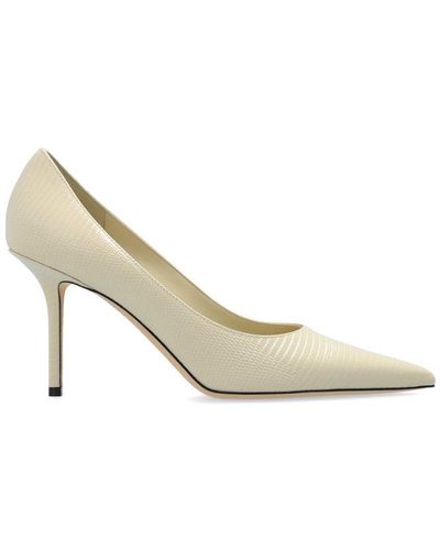 Jimmy Choo Love Pointed-toe Court Shoes - Metallic
