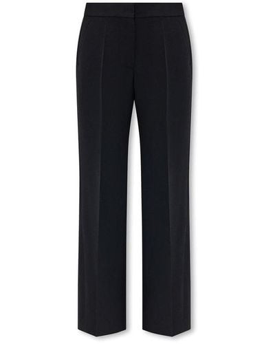 Givenchy Wool Pleat-front Trousers - Black