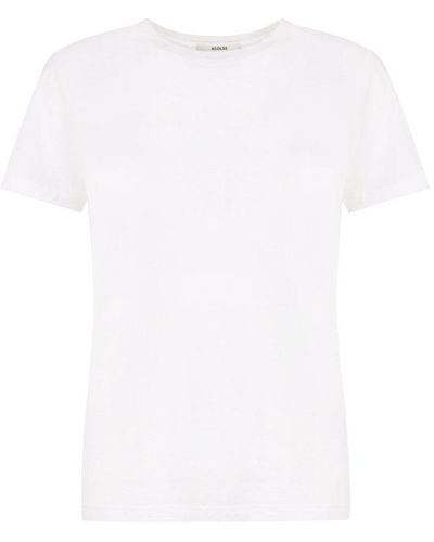 Agolde Short Sleeved Crewneck T-shirt - White