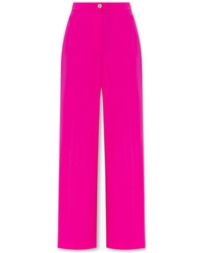 Dolce & Gabbana Wide-legged Pants - Pink