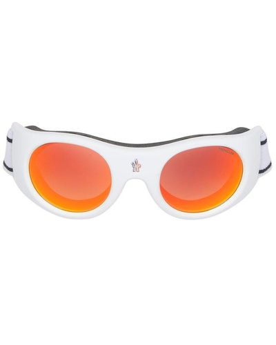 Moncler Shield Frame Sunglasses - Orange