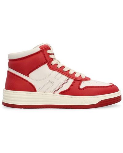 Hogan H630 Lace-up Trainers - Red