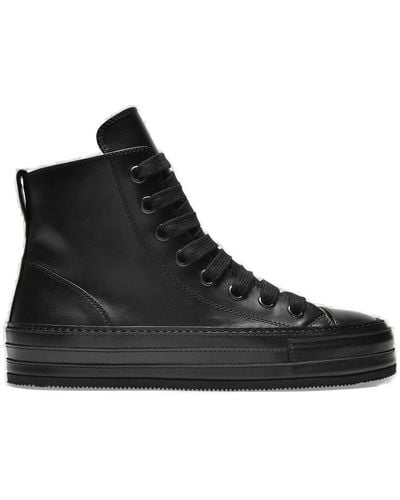 Ann Demeulemeester Raven Trainers In Black Leather