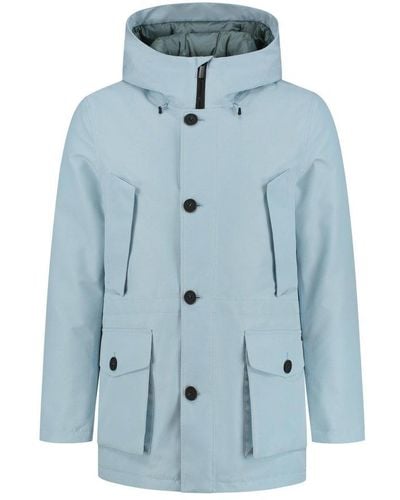 Woolrich Mountain Hooded Padded Parka - Blue