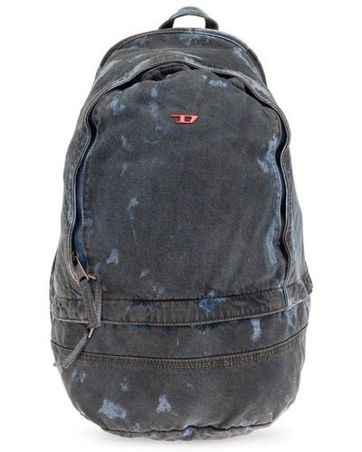 DIESEL 'rave' Denim Backpack, - Grey