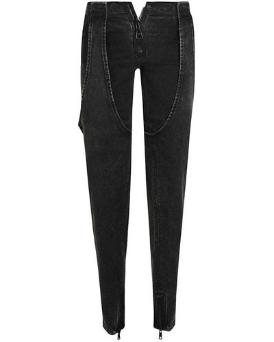 Balmain Zip Double-layered Jeans - Black