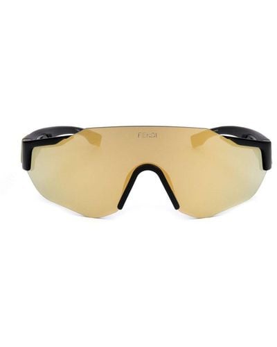 Fendi Shield Frame Sunglasses - Black