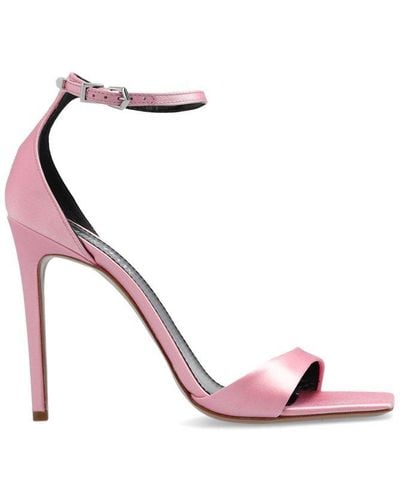 Paris Texas Ankle Strap High Stiletto Heel Sandals - Pink