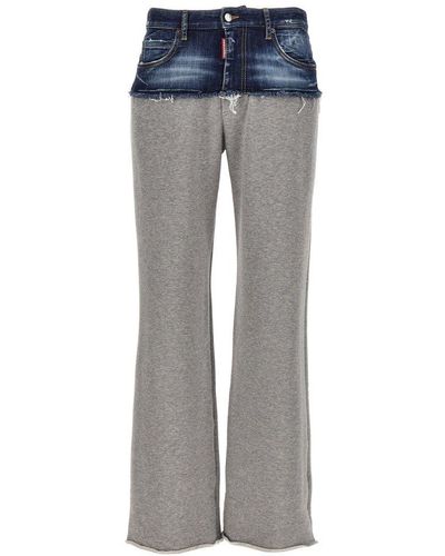 DSquared² 'Hybrid Jean' Trousers - Grey