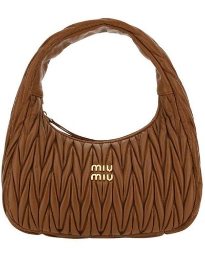 Miu Miu Wander Shoulder Bag - Brown