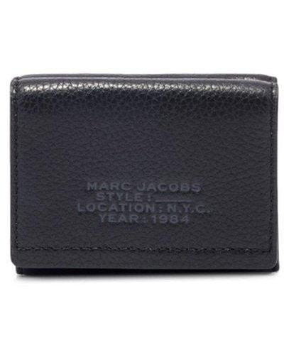 Marc Jacobs Logo Embossed Medium Trifold Wallet - Blue