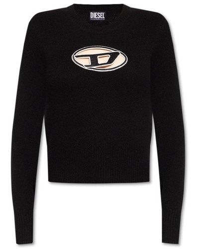 DIESEL 'm-areesa' Sweater With Logo - Black