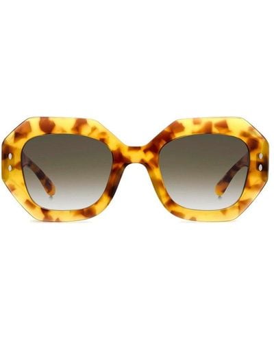 Isabel Marant Round Frame Sunglasses - Yellow