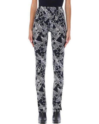 MSGM Stars Printed leggings - Black