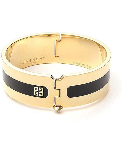 Givenchy Logo Engraved Bracelet - Metallic
