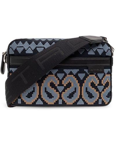 Etro Jacquard Pattern Shoulder Bag - Black