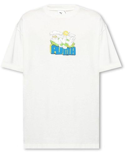 PUMA X Ripndip Crewneck Short-sleeved T-shirt - White