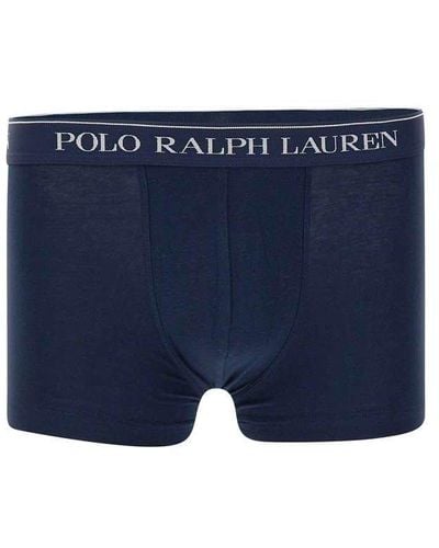 Polo Ralph Lauren Logo Band Three-pack Trunk Underwears - Blue