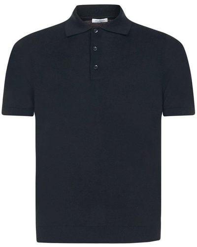 Malo Straight Hem Polo Shirt - Black