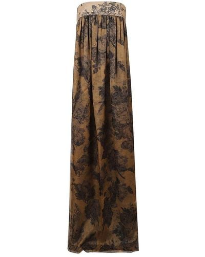 Max Mara Acqua Long Dress - Natural