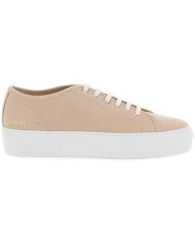 Common Projects Trounament Lace-up Sneakers - Natural