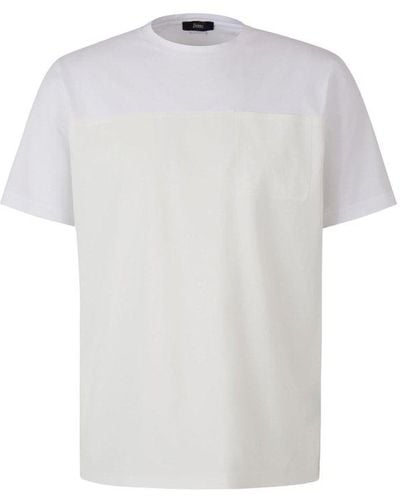 Herno Two-toned Crewneck T-shirt - White