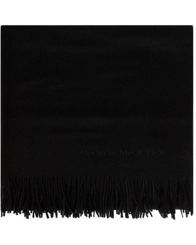 Alexander McQueen Cashmere Scarf - Black