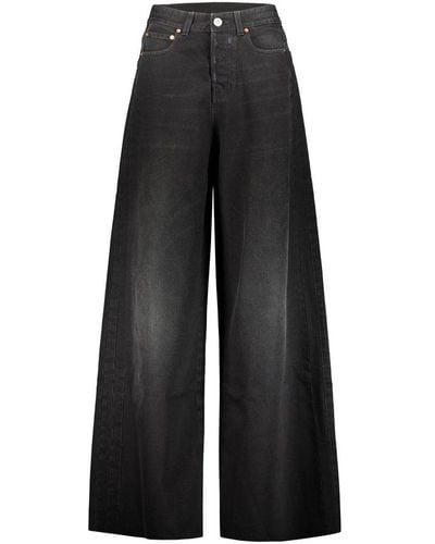 Vetements Plain Gy Jeans Clothing - Black