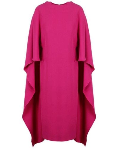 Valentino Cape Dress - Pink