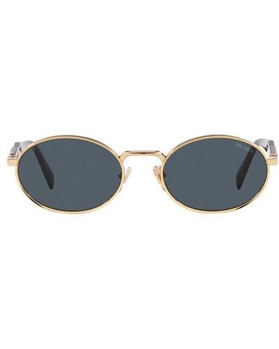 Prada Oval-frame Sunglasses - Blue