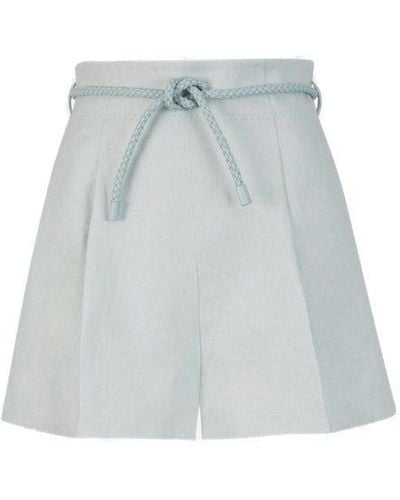 Zimmermann Natura Linen Shorts - White