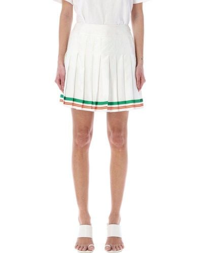 Casablanca Tennis Skirt - White
