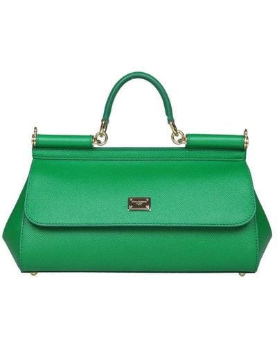 Dolce & Gabbana Medium Sicily Shoulder Bag - Green