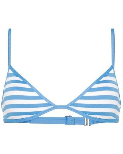 Polo Ralph Lauren Striped Bikini Top - Blue