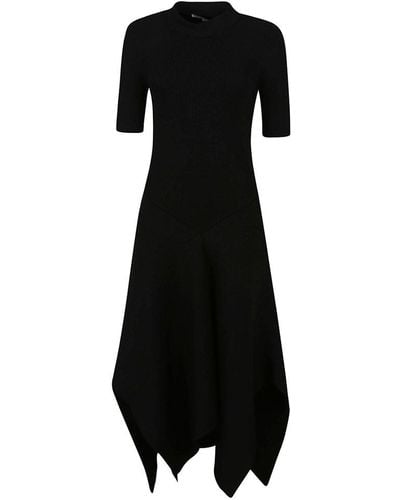 Stella McCartney Technical Compact Rib Knit Dress - Black