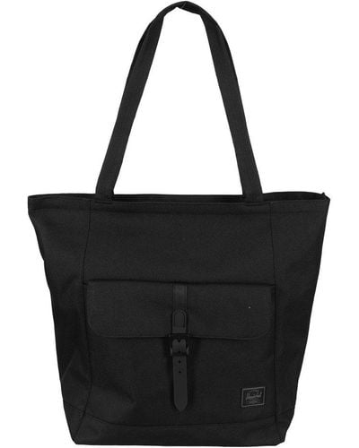 Herschel Supply Co. Logo Patch Tote Bag - Black