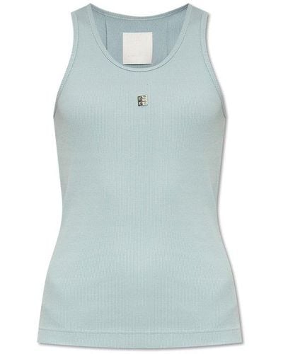Givenchy 4g Plaque Tank Top - Blue